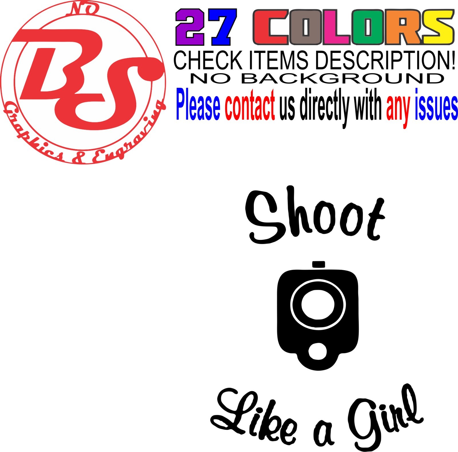 6" 2A Girl Power Vinyl Decal AR15 Pistol Sticker Gun AK47 Mom Female Woman noBS