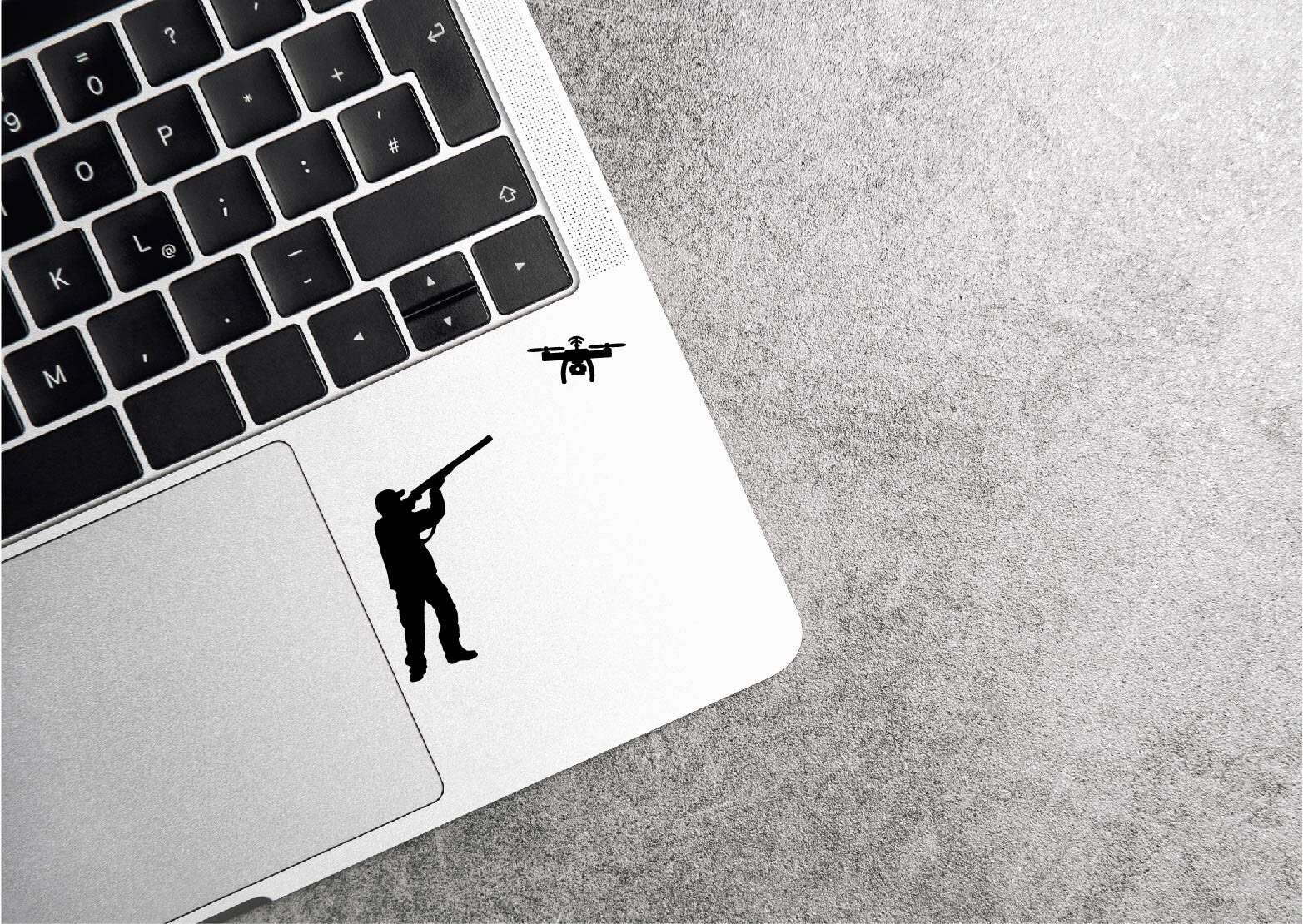 Drone Hunter Decal Sticker Anti-Drone Spy Privacy Shoot Aim No Drones Zone USA