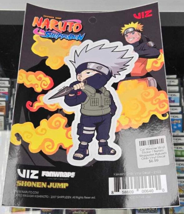 Naruto Shippuden Kakashi Chibi Vinyl Car Decal Viz Fanwraps Sticker