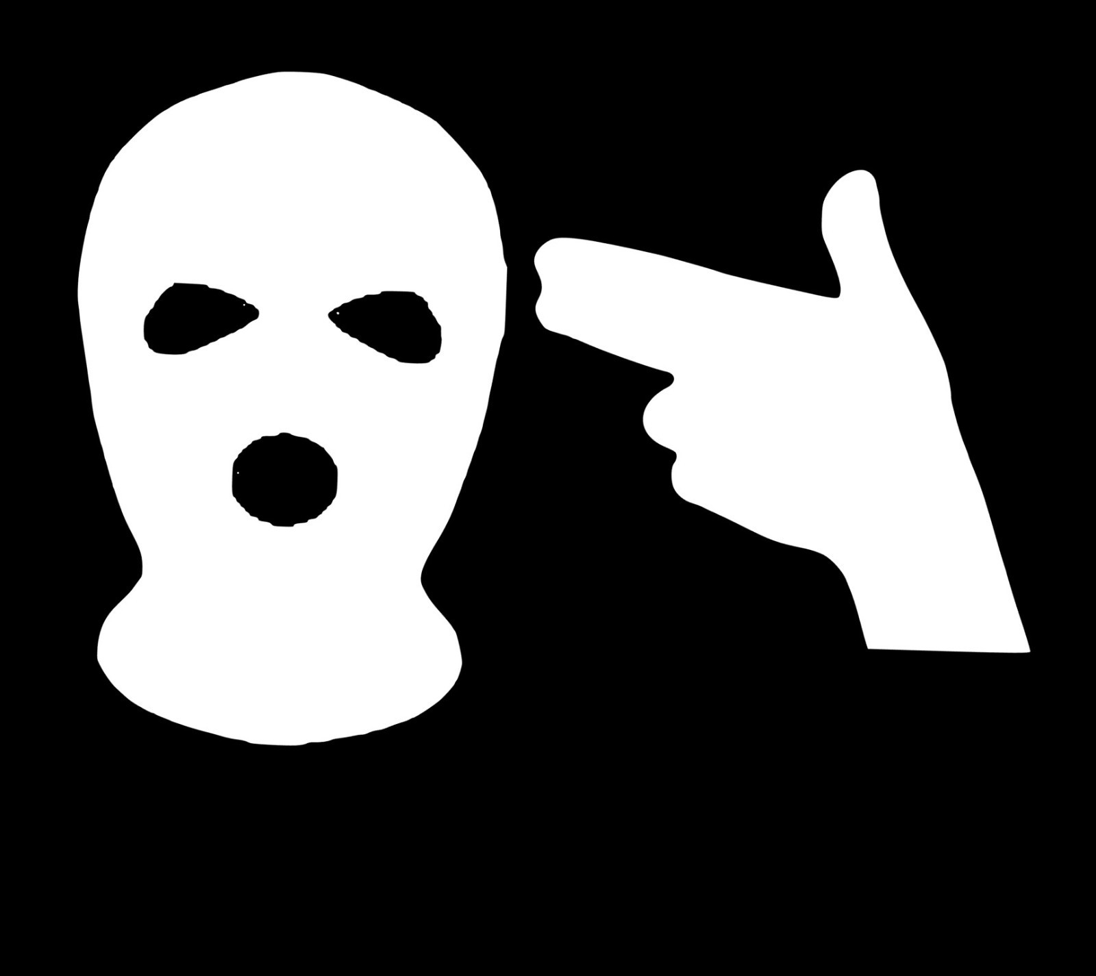 Twenty One Pilots Mask & Guns for Hands| Waterproof Vinyl Decal | TOP Blurryface