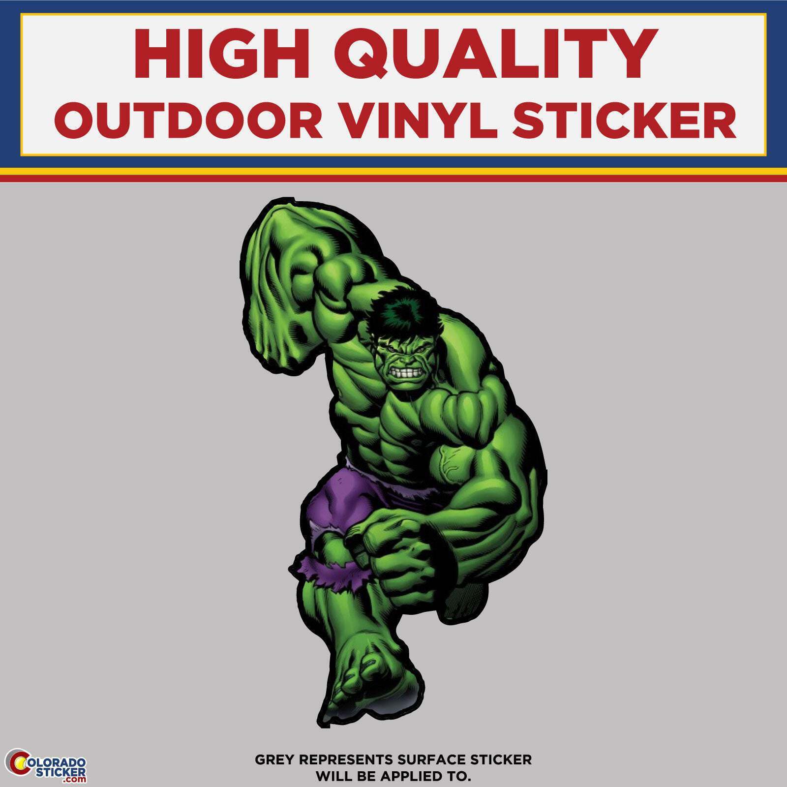 The Incredible Hulk, High Quality Vinyl Stickers