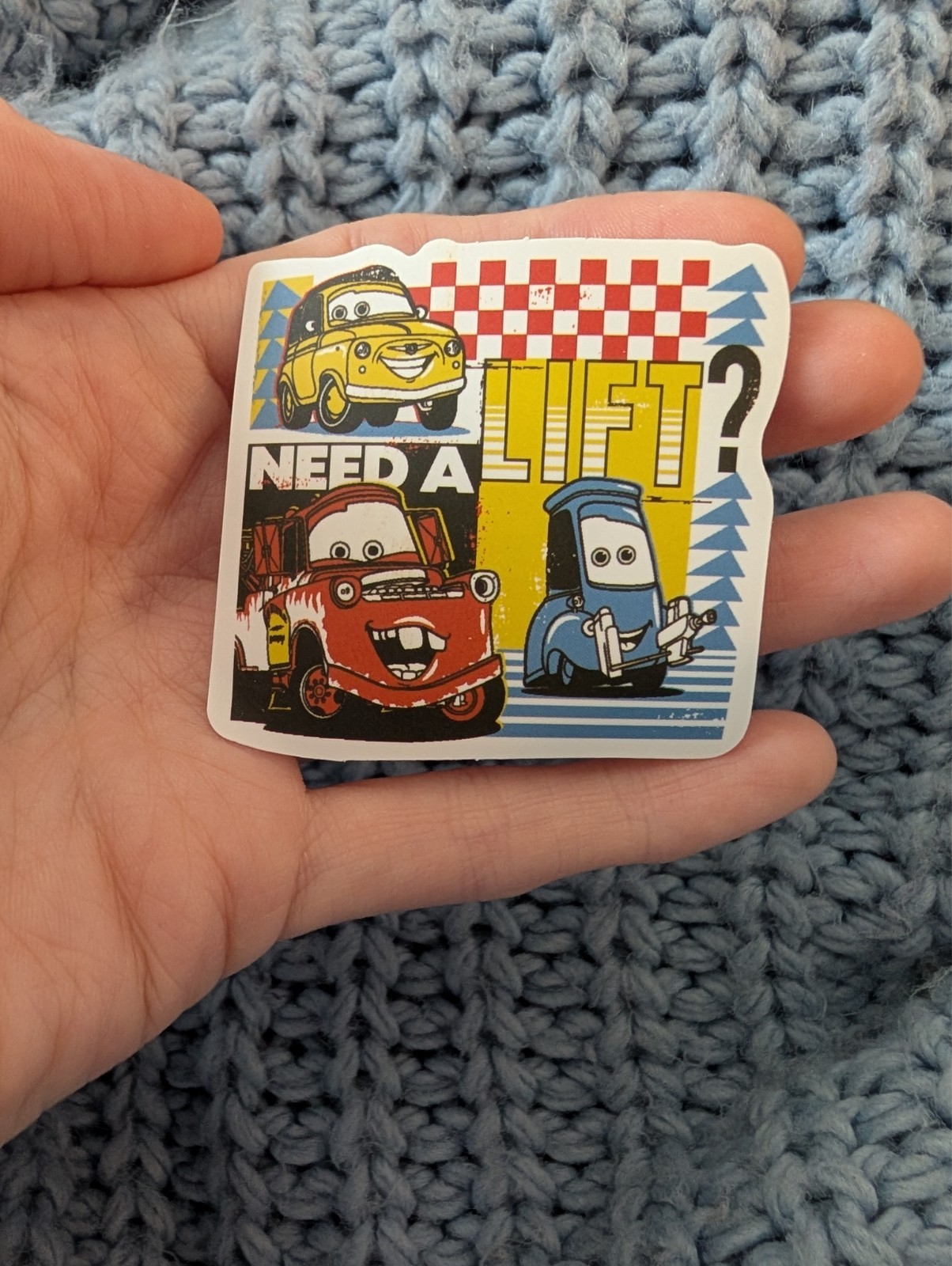 Cars, Pixar, Sticker, Disney, Lightning McQueen, Mater, Sally, Doc Hudson