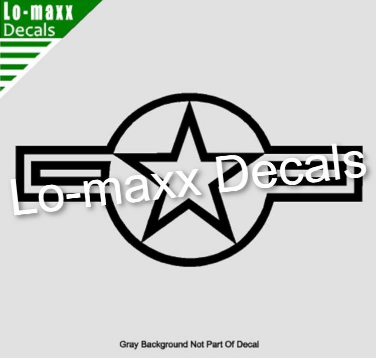 Modern USAF US Air Force Military Aircraft Roundel Insignia Die Cut Vinyl Decal