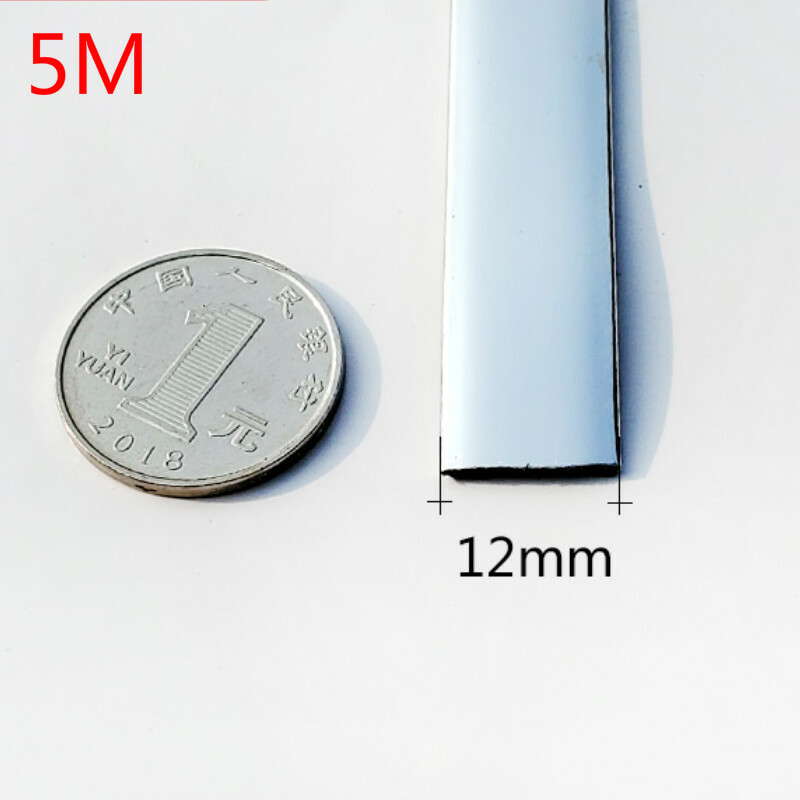 5M Universal Chrome Car Moulding Trim Strip car Door Edge Scratch Protector *