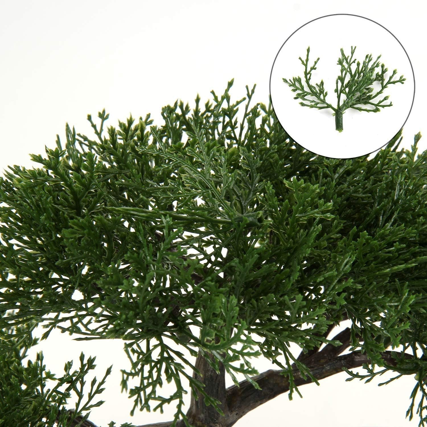 Compact Juniper Bonsai Tree – Low Maintenance Indoor Faux Plant for All Seasons