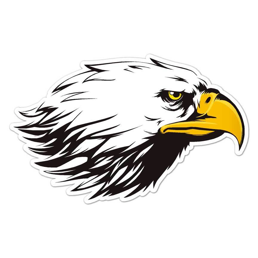 Bald Eagle Head, Vinyl Decal Sticker, Indoor Outdoor, 3 Sizes, #7632