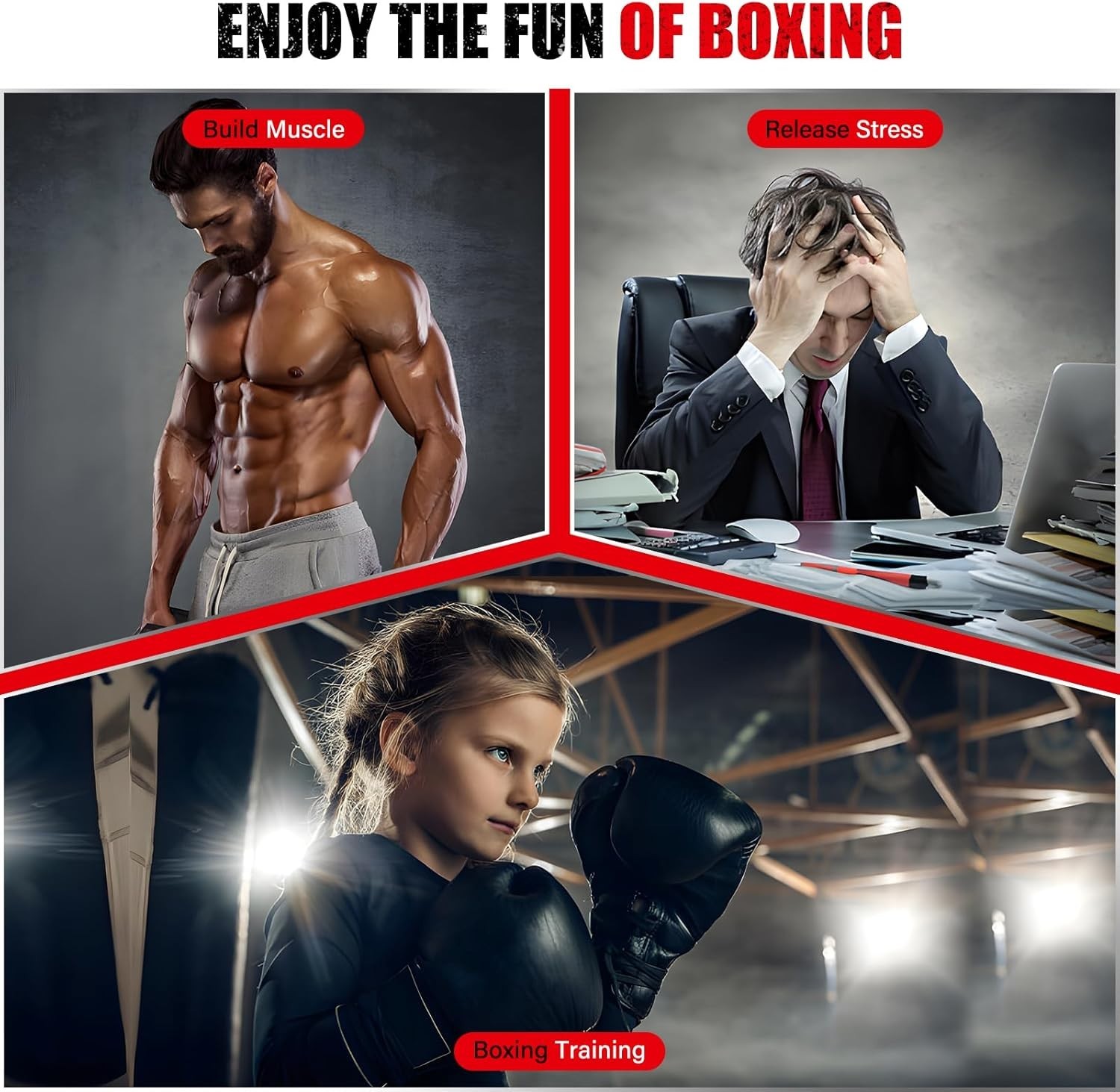 Durable Faux Leather Speed Bag with Adjustable Height for All Ages – Boxing Gear