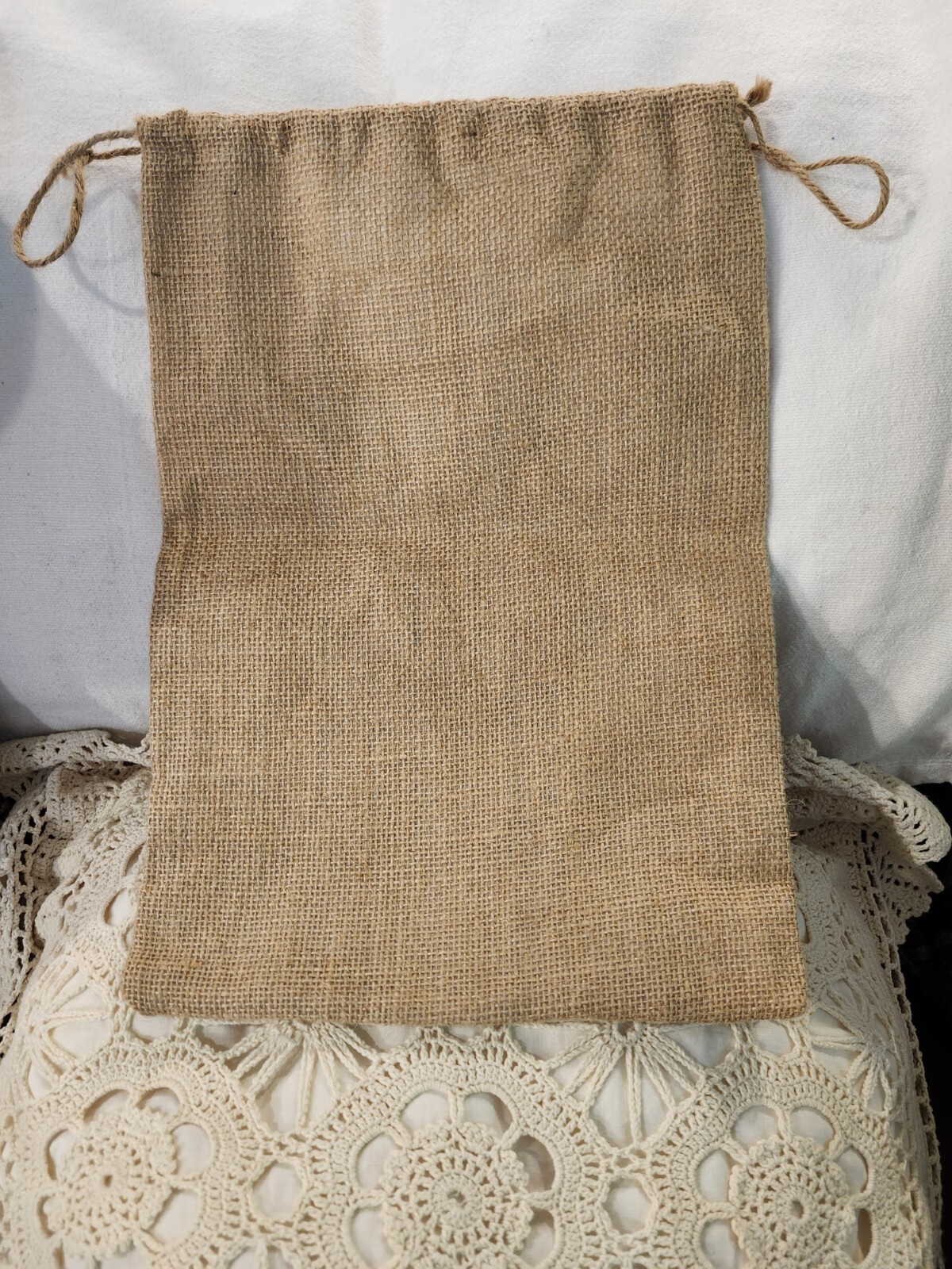 10 X 14 BURLAP BAG WITH THE SAYING ON IT, LIFE IS SHORT MAKE IT SWEET