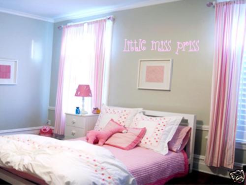 Little Miss Priss Girls Kids Bedroom Wall Art Decal Decor Words Home Decor 36"