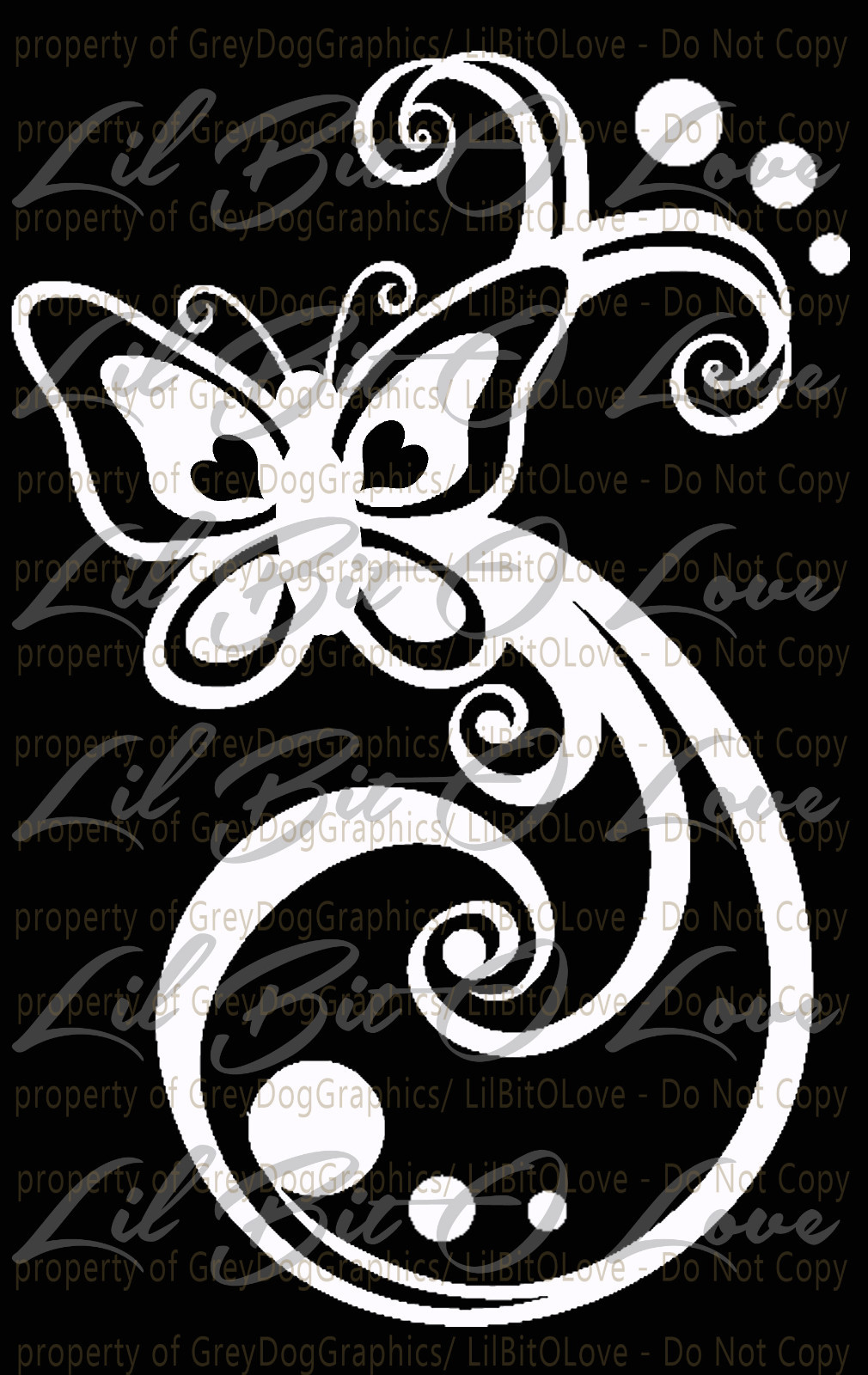 Butterfly Swirls Vinyl Decal Auto Tattoo Filigree Sticker for Car Auto Vehicle