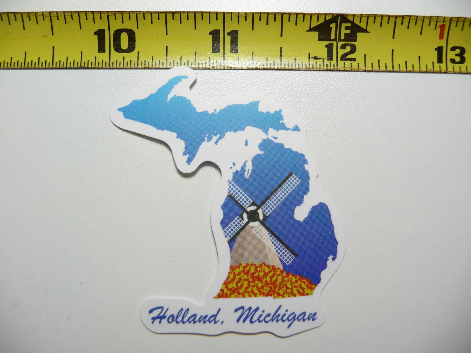 MICHIGAN HOLLAND WINDMILL OUTLINE SMALL STICKER DECAL TRAVEL STATE VACATION