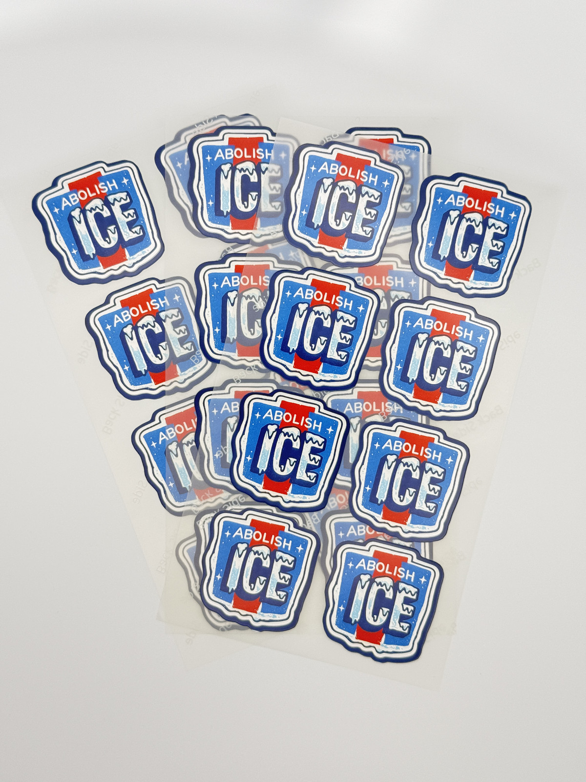 ABOLISH ICE Stickers 50 Pcs Waterproof Vinyl Political Protest Decals