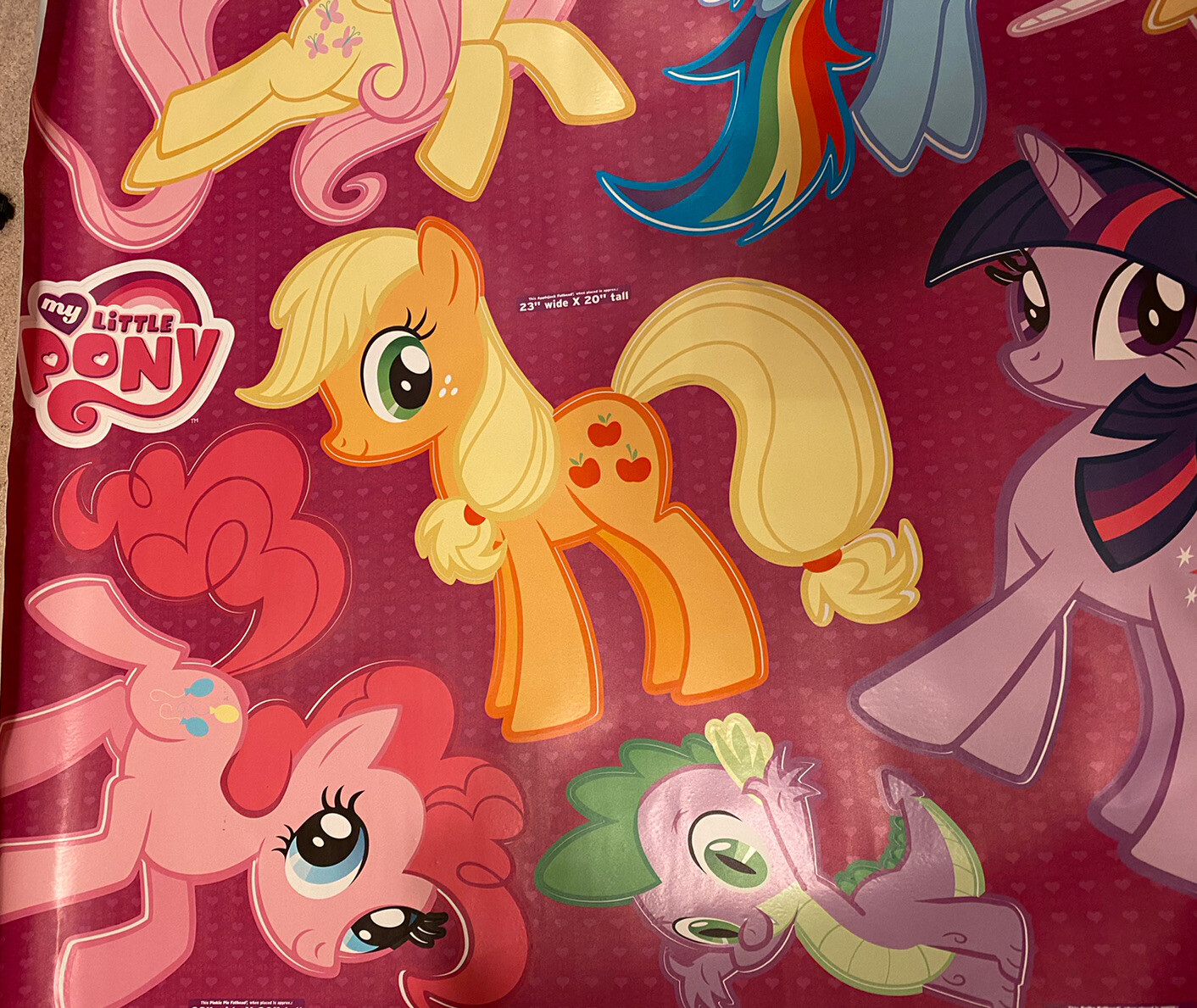 My Litte Pony Images Fathead! – Full Sheet of 10 Large Reuseable Stickers!