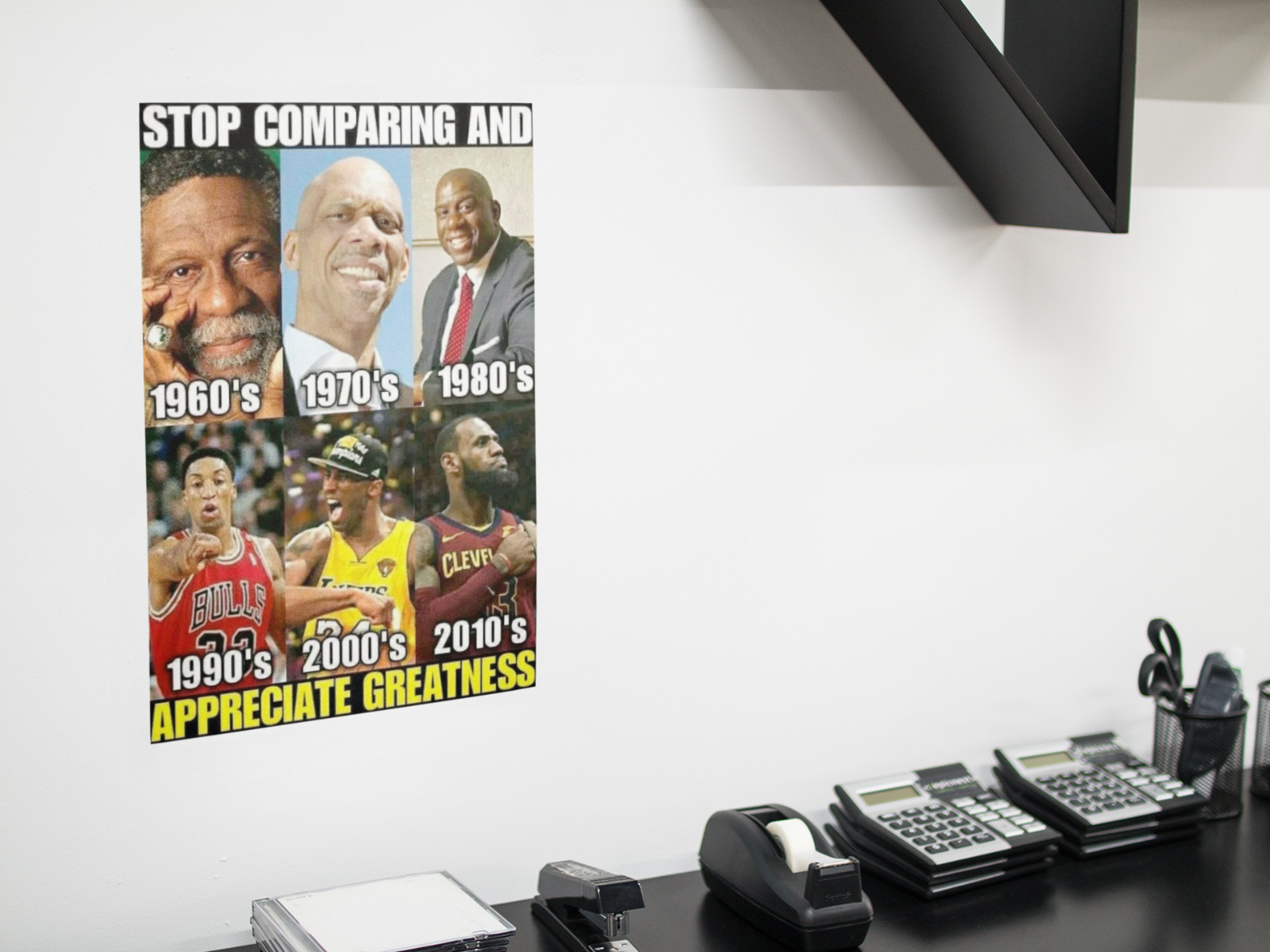 Basketball Appreciate Greatness Wall Vinyl Decal Poster Print Removable Adhesive