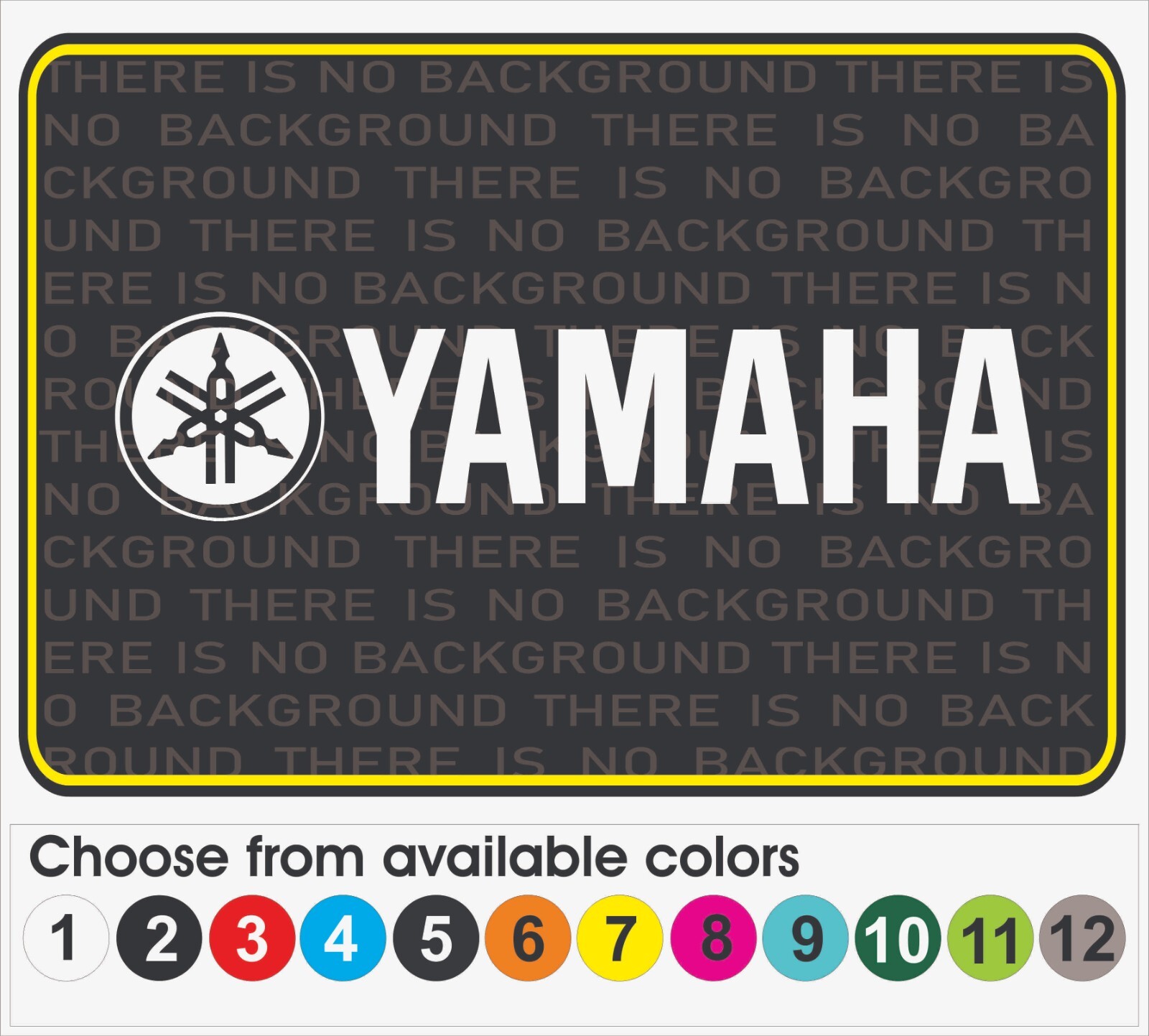 Yamaha Guitar Keyboard case Music instruments and others decal sticker 9"