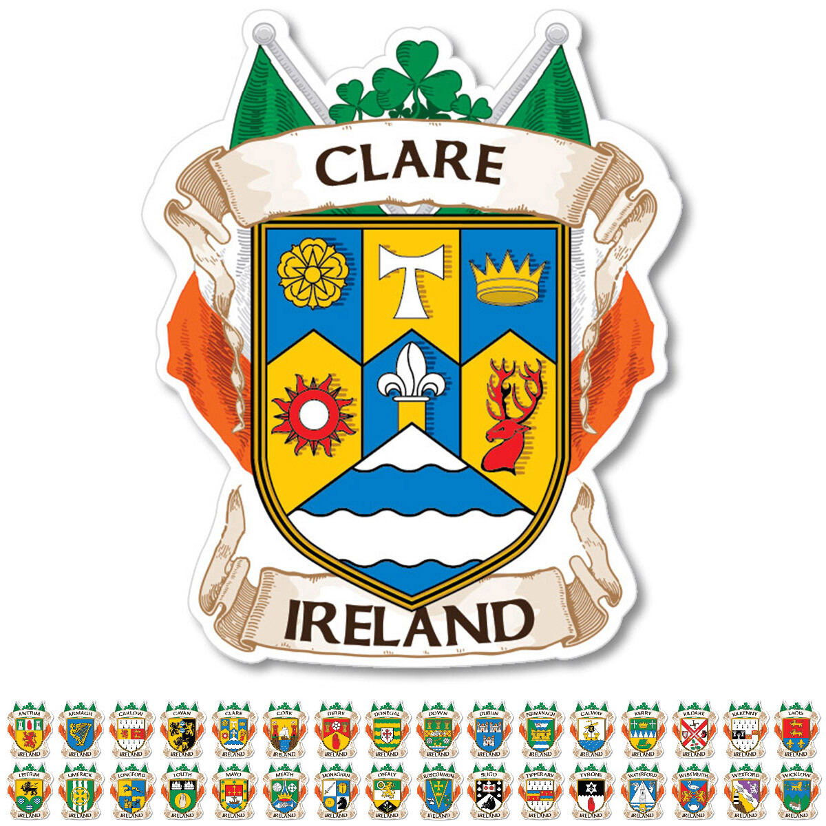 County Clare Ireland Irish Decal Sticker