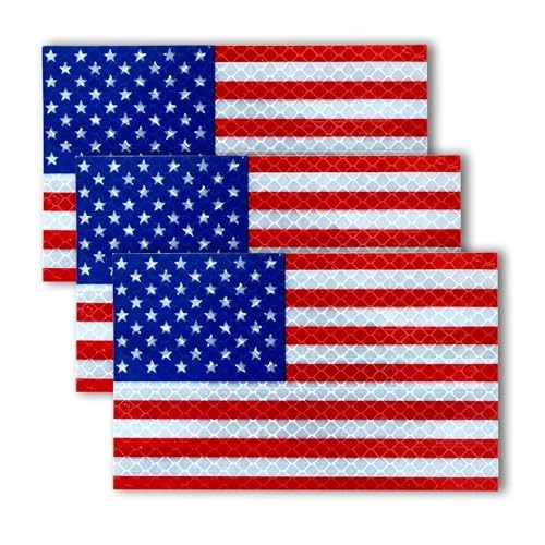 American Flag Decal,3pcs USA Flag Decal 5 x 3 Inch Red – Egp Highly Reflective