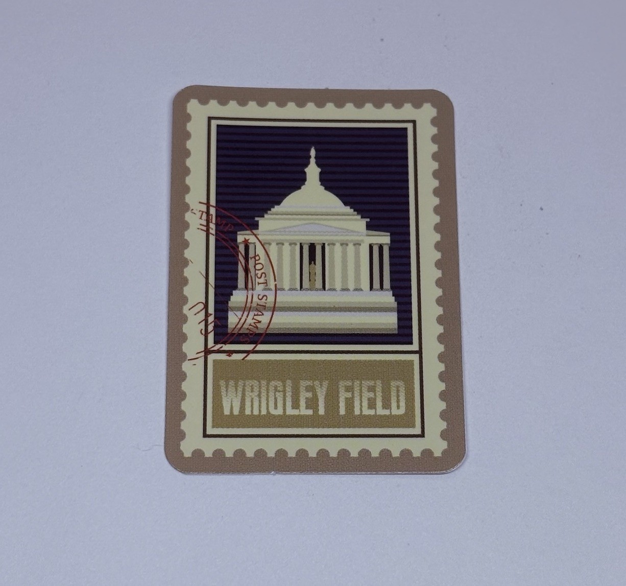 Wrigley Field Postage Stamp Novelty Sticker Vinyl Decal Travel Chicago Art Tc9