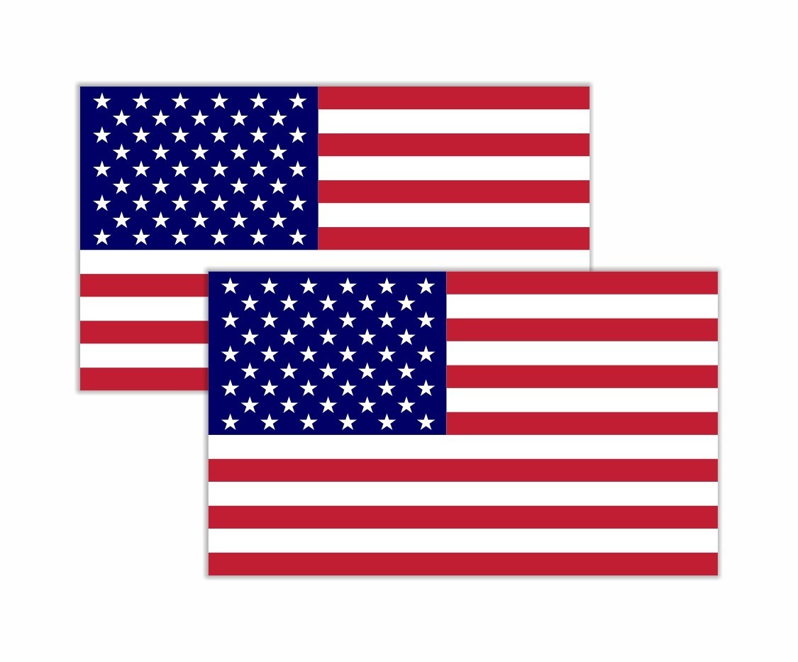 American Flag USA Sticker Vinyl Sticker Different Sizes Window, Helmet, Laptop