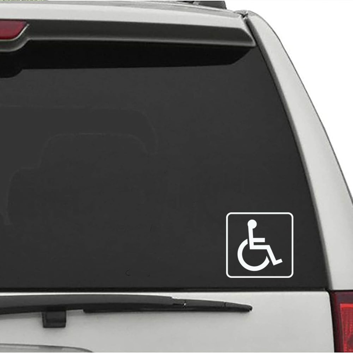 Handicap Handi Cap Sticker Wheelchair Disabled Window Parking Decal Window Bu…