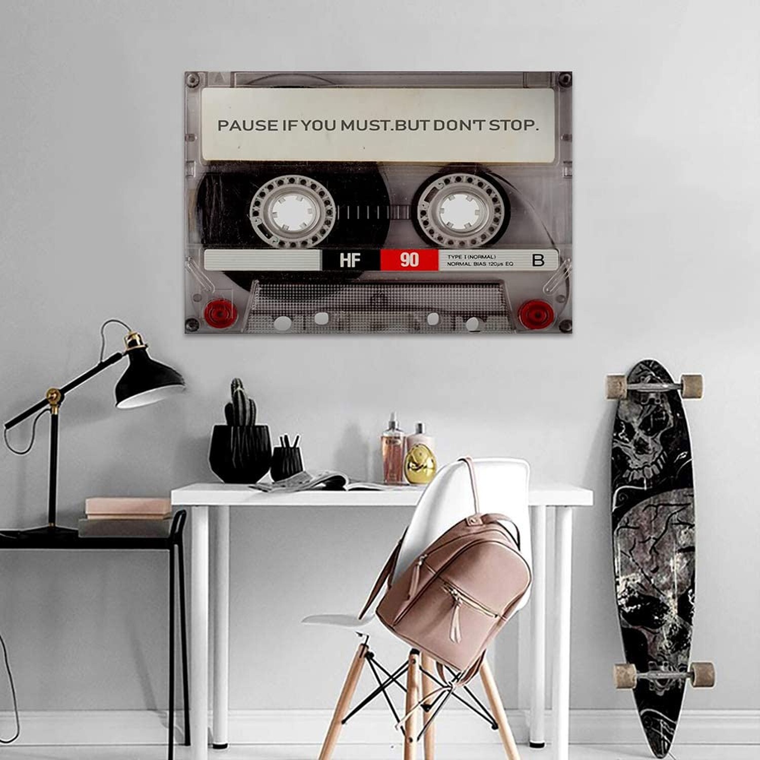 Pop Art Wall Decor Pause If You Must Motivational Canvas Wall Art HD Inspirat…