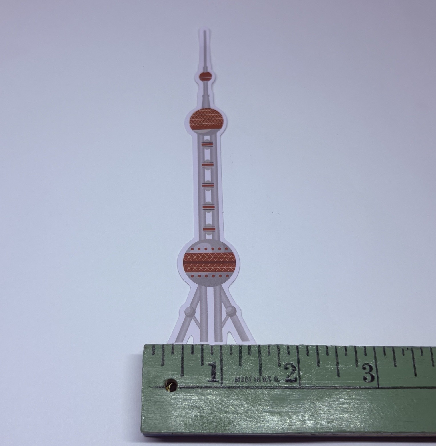 Oriental Pearl Tower Sticker China Travel Art Decal Vinyl Country Souvenir 6” P4