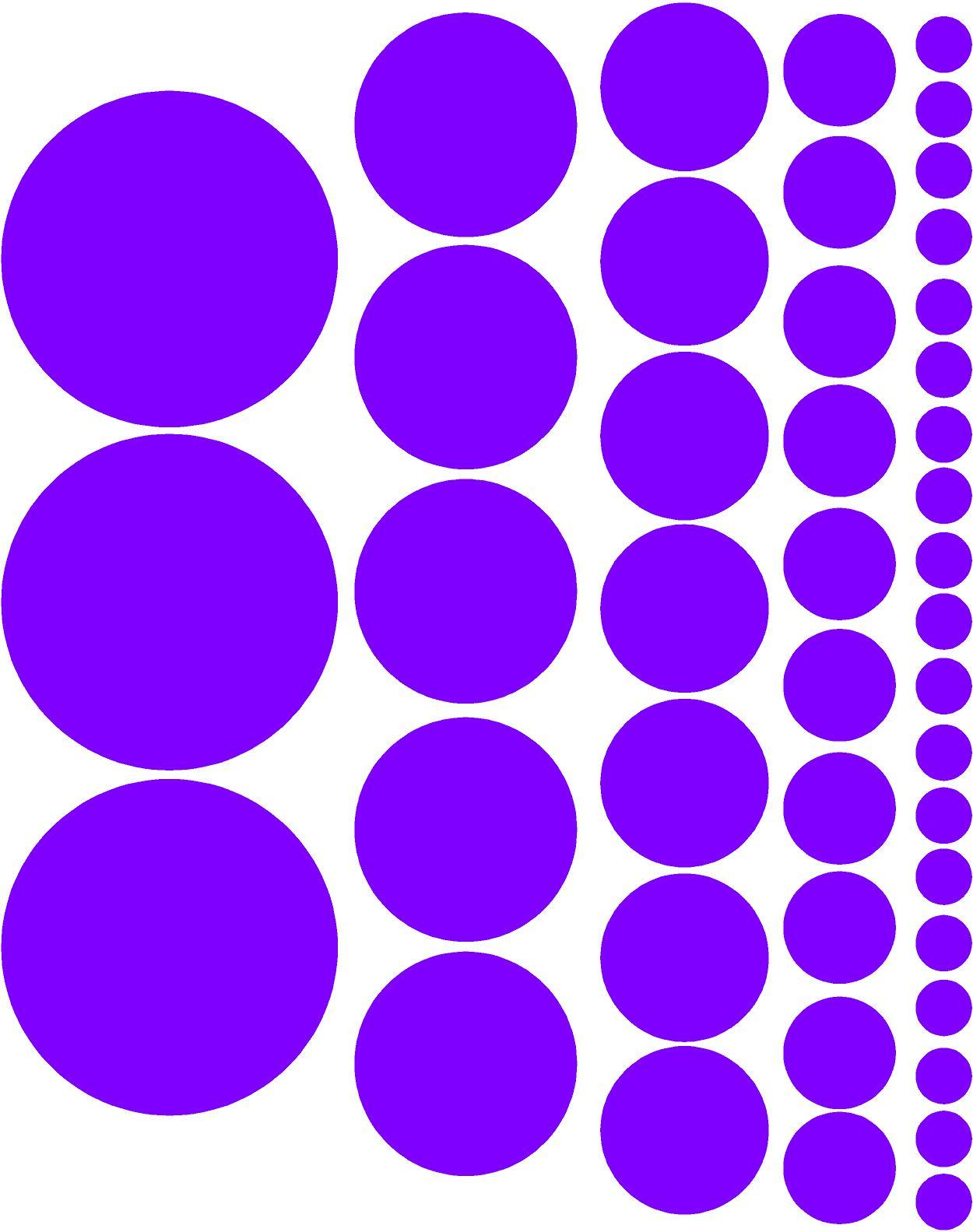 POLKA DOTS circles choose your color 44 multiple sizes girls room wall decals