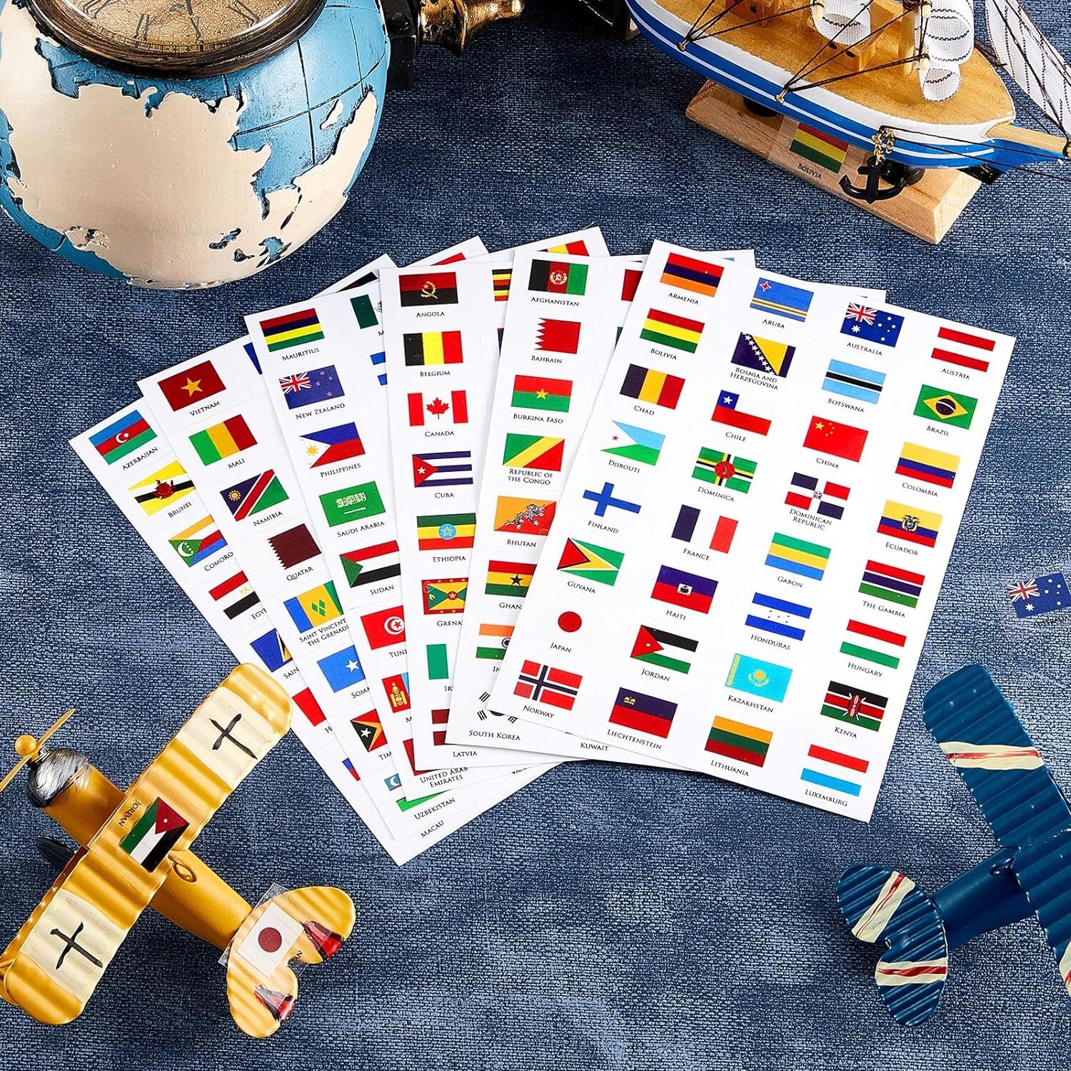 Outus World Flag Stickers Different Country Flag Stickers Flags of the World Cou