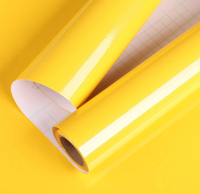 Glossy Yellow Indoor & Outdoor Motorcycle Scooter Car Tuning Sticker Film