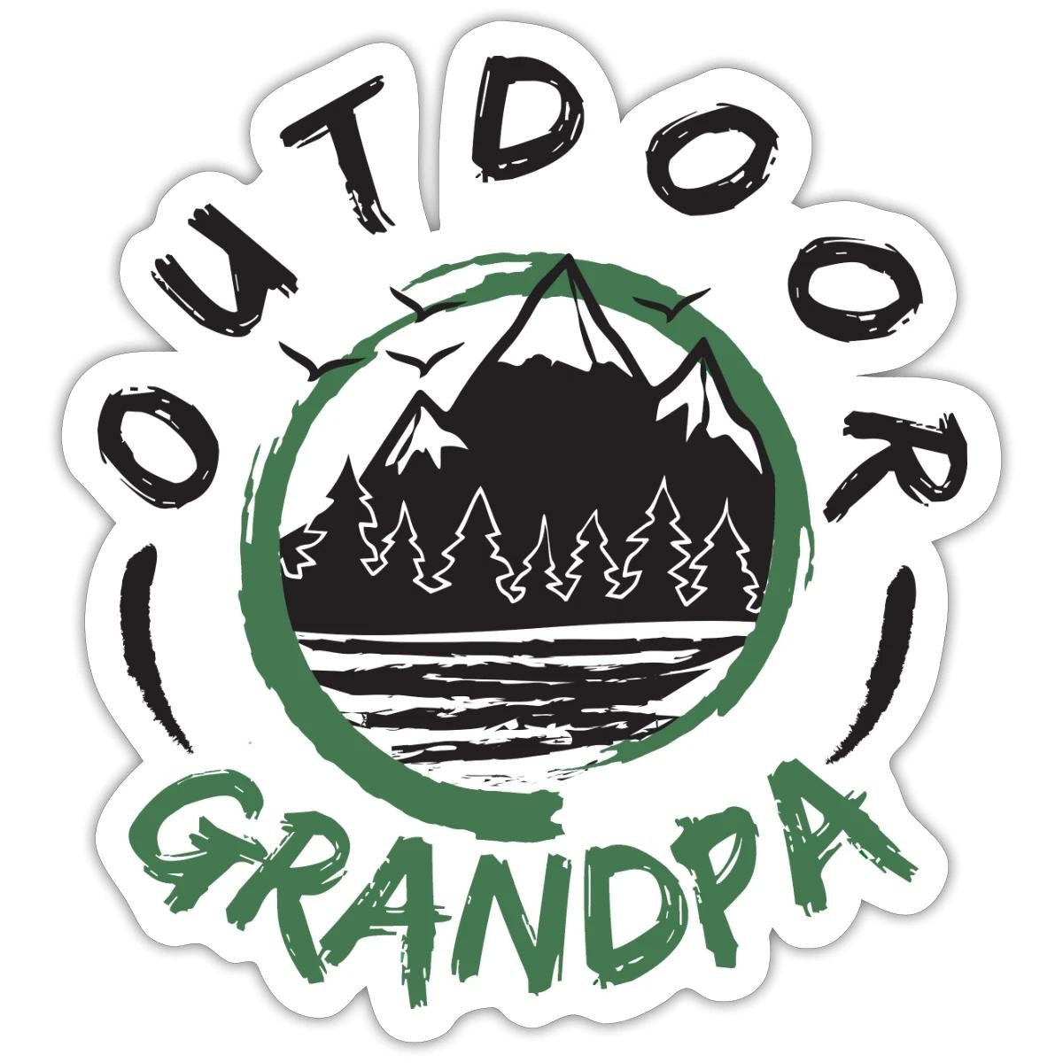 Outdoor Boys Outdoor Grandpa Logo Sticker, max. 4 x 4"