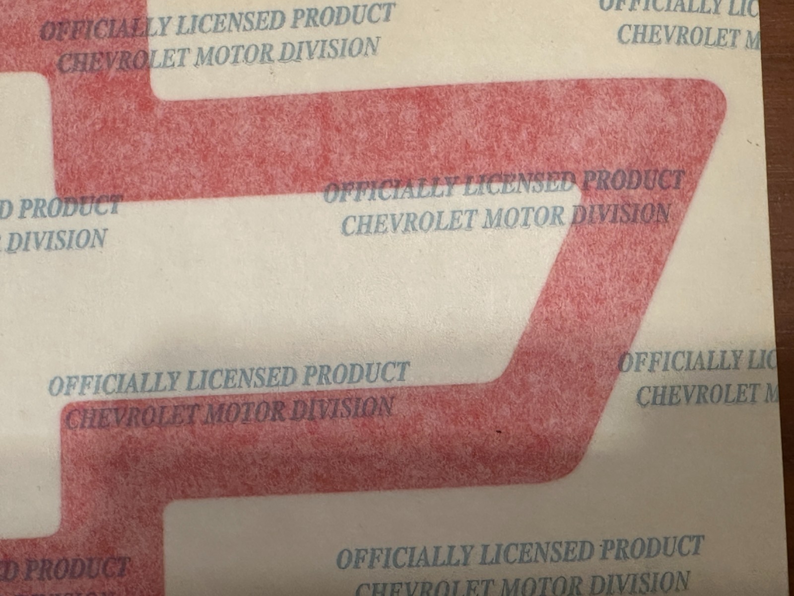 Vintage Chevrolet Bowtie Red Die Cut Vinyl Decal Red Licensed Decal 12" Wide