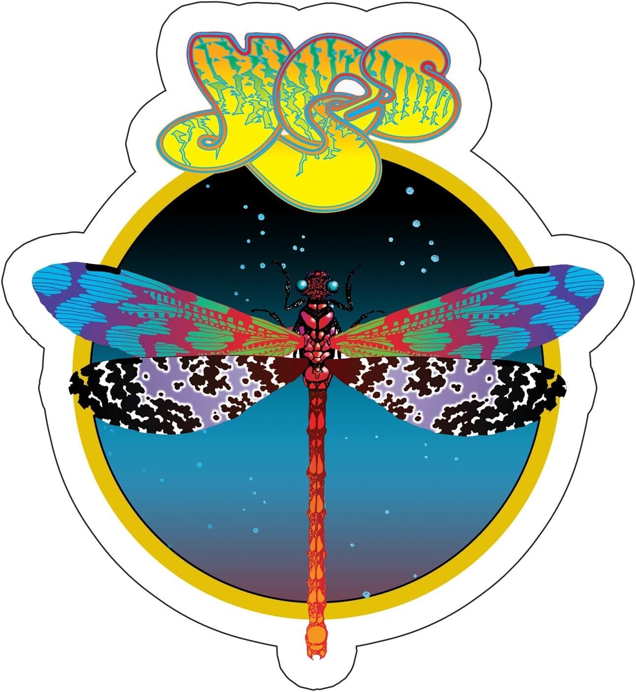 Sticker Yes Dragonfly 4.5×5 C&D Vinyl Decal Stickers