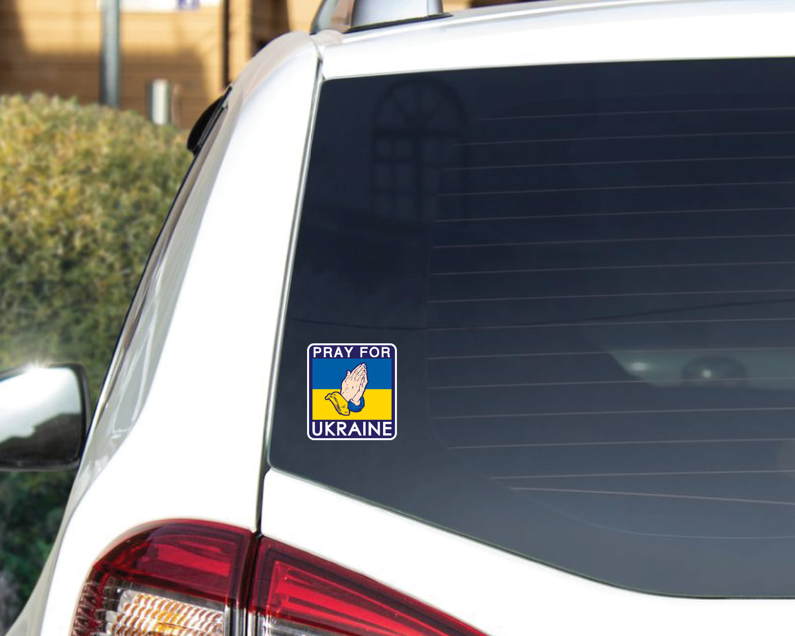 UKRAINE Flag Sticker Decal Vinyl Bumper Car Window Pray for Ukrainian