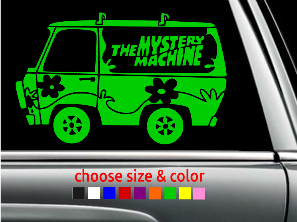 THE MYSTERY MACHINE VAN SCOOBY-DOO Vinyl Decal Car Window Wall CHOOSE SIZE COLOR