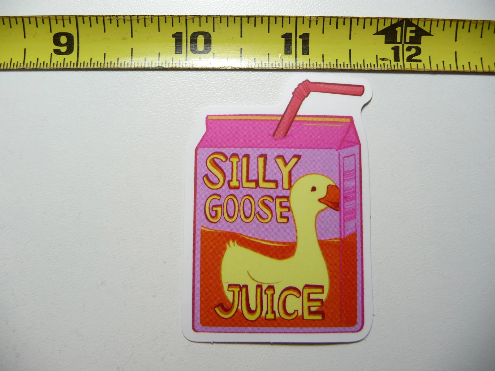 SARCASTIC SMALL STICKER DECAL SILLY GOOSE JUICE BOX FUNNY ATTITUDE