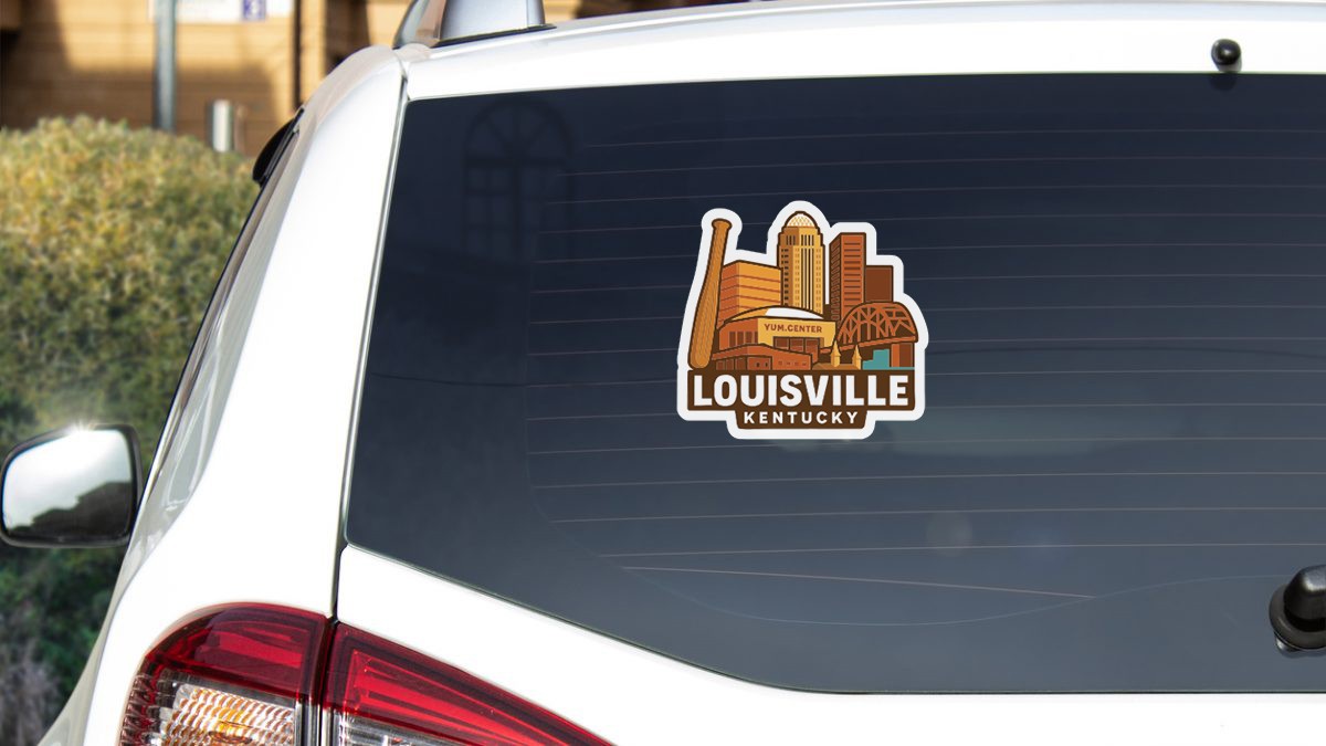 Louisville Kentucky Sticker Decal Vinyl Die-Cut City Skyline Landmark Design