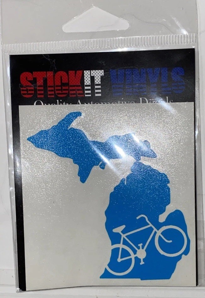 Vinyl Decal Sticker Truck Car Bottle Laptop Phone Michigan Cycling
