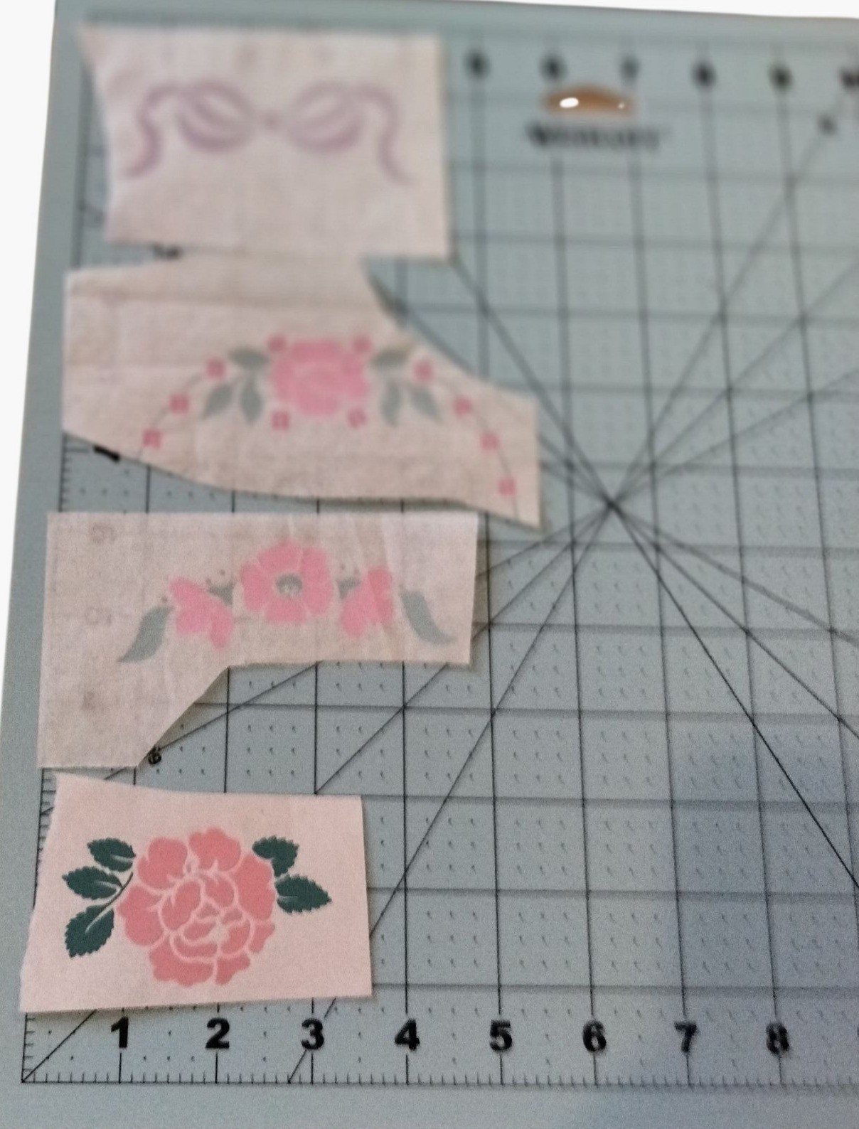 Floral Iron On Decal Pink Flower Peony Lavender Bow Lot 4