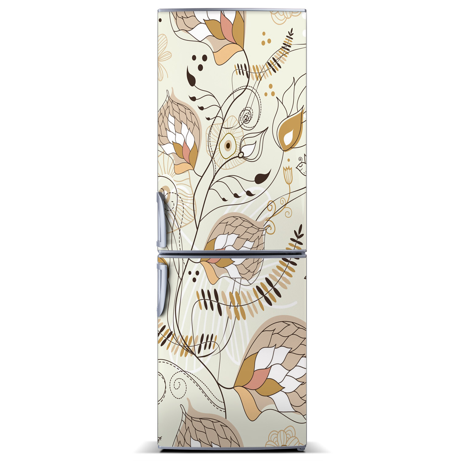 3D Refrigerator Wall Kitchen Removable Sticker Magnet Flowers Plants ornaments