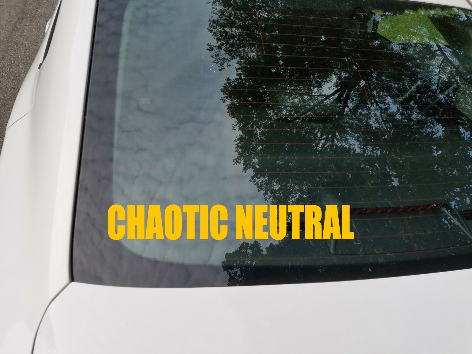 Chaotic Neutral Vinyl Sticker | RPG Role Playing Character Alignment | Decal