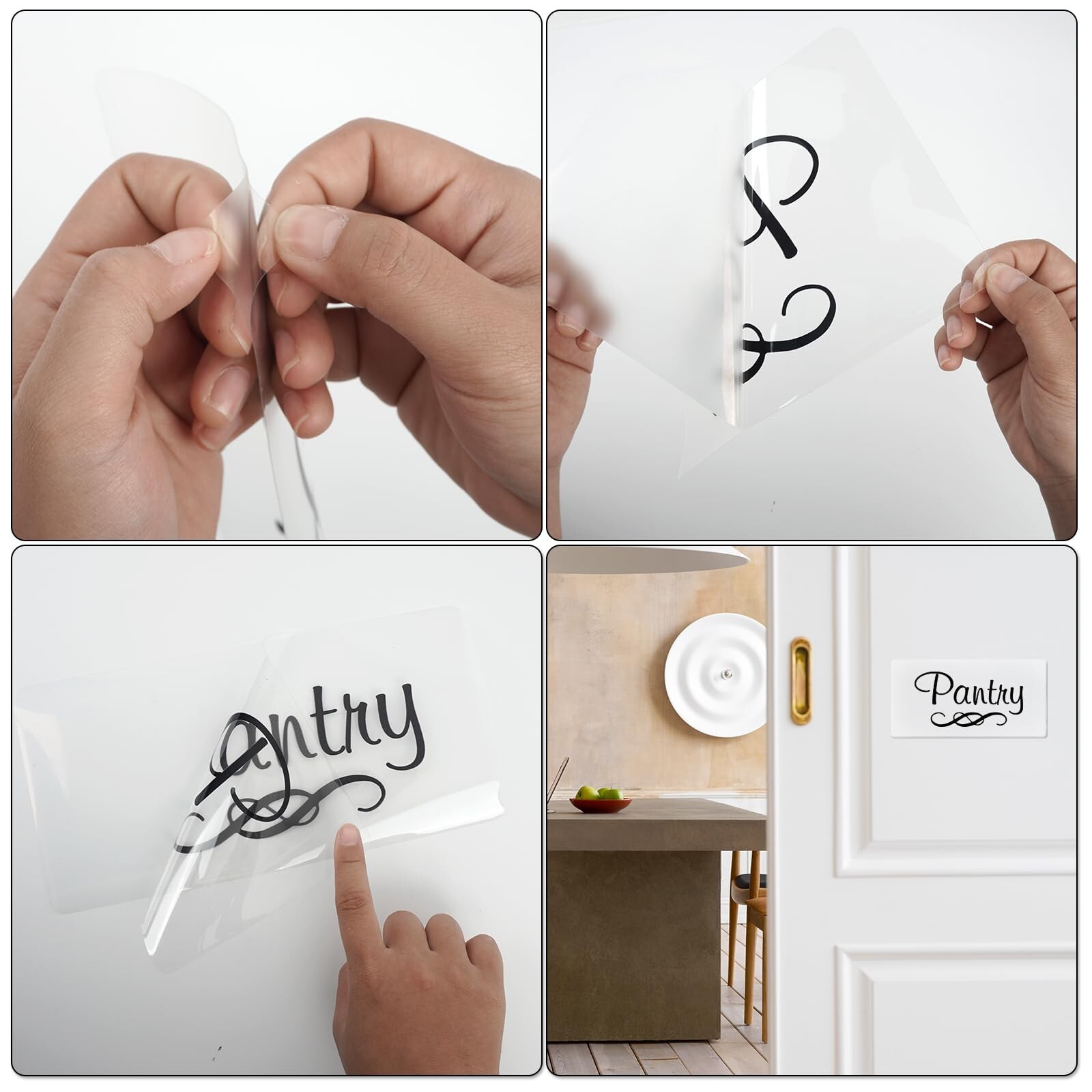 Pantry Room Sticker 10 × 5 Inches Vinyl Self-Adhesive Wall Art Decal Trendy