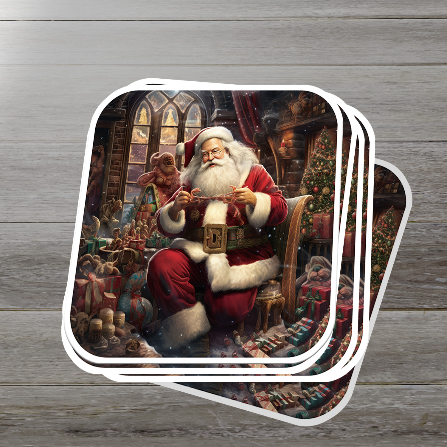 Santa Claus Vinyl Sticker – Bring the Magic of Christmas Anywhere