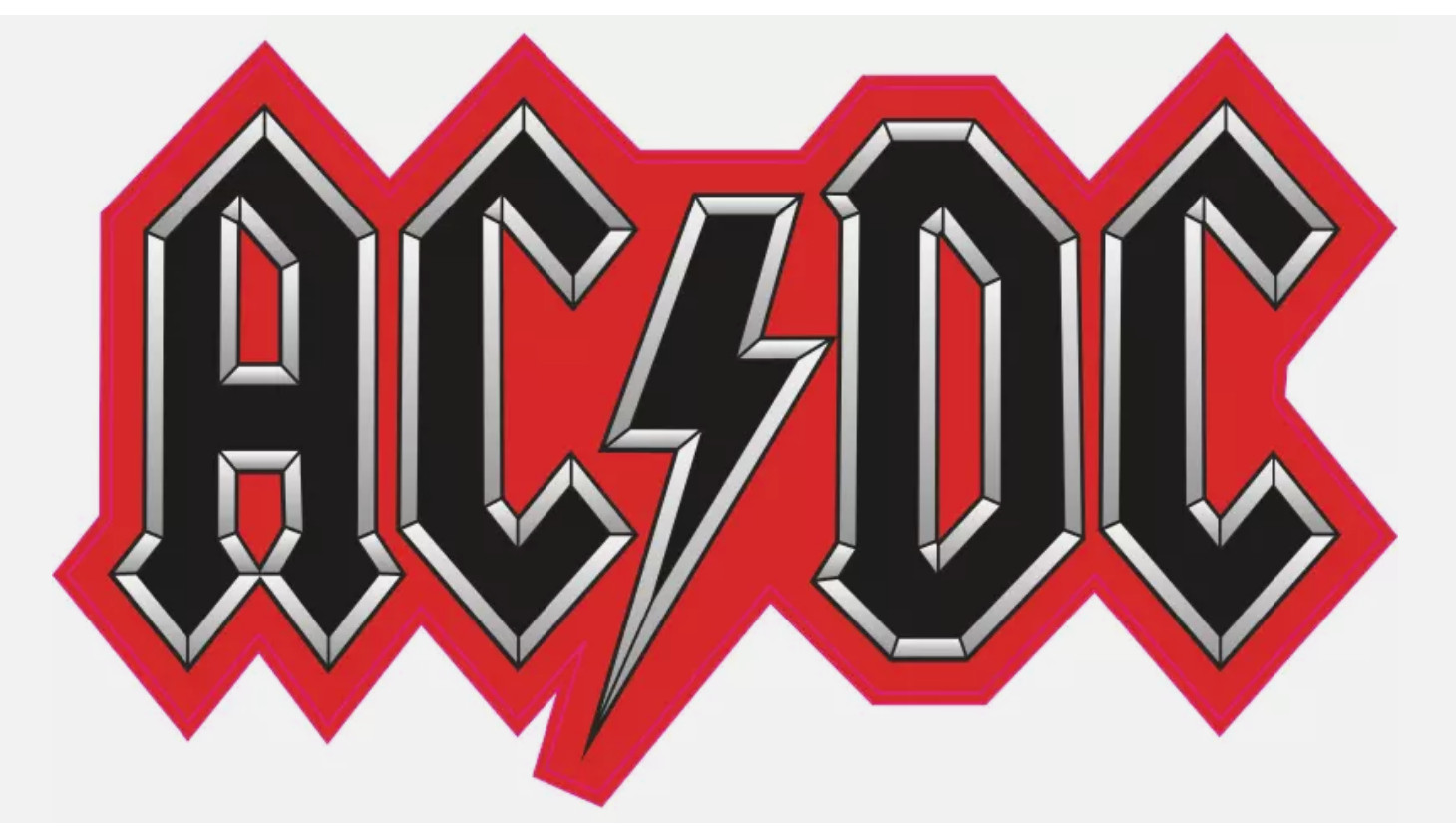 ACDC Sticker Logo Rock Band Vinyl Sticker Decal Laptop Wall Mirror Tumblr