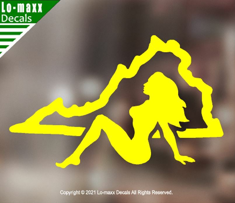 Virginia Mudflap Girl Original Art Superior Quality Die Cut Vinyl Decal