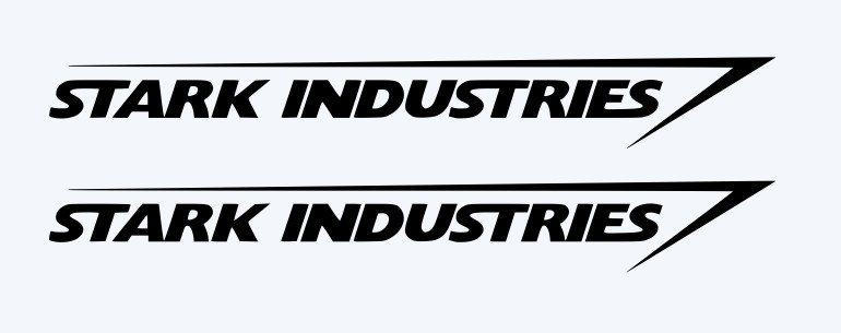 (2x) Stark Industries Sticker Vinyl Decal – Marvel Iron Man Avengers Car Window