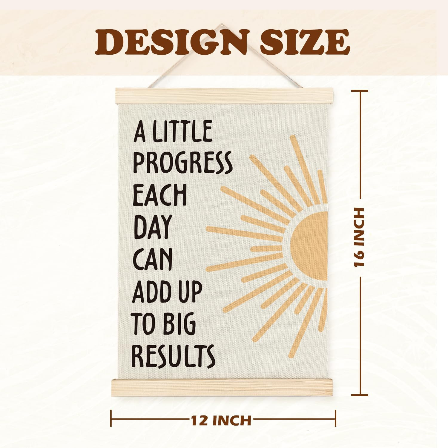 Positive Affirmations Wall Decor, Inspirational Add up to Big Results Office Wal