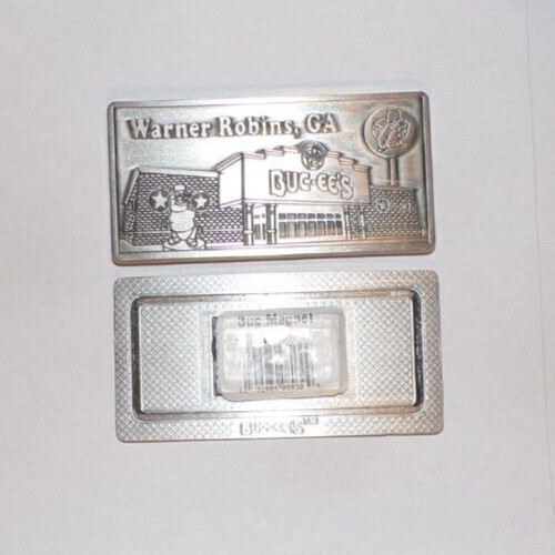 Buc-ee's Beaver Embossed Pewter Magnet Warner Robins Georga Store