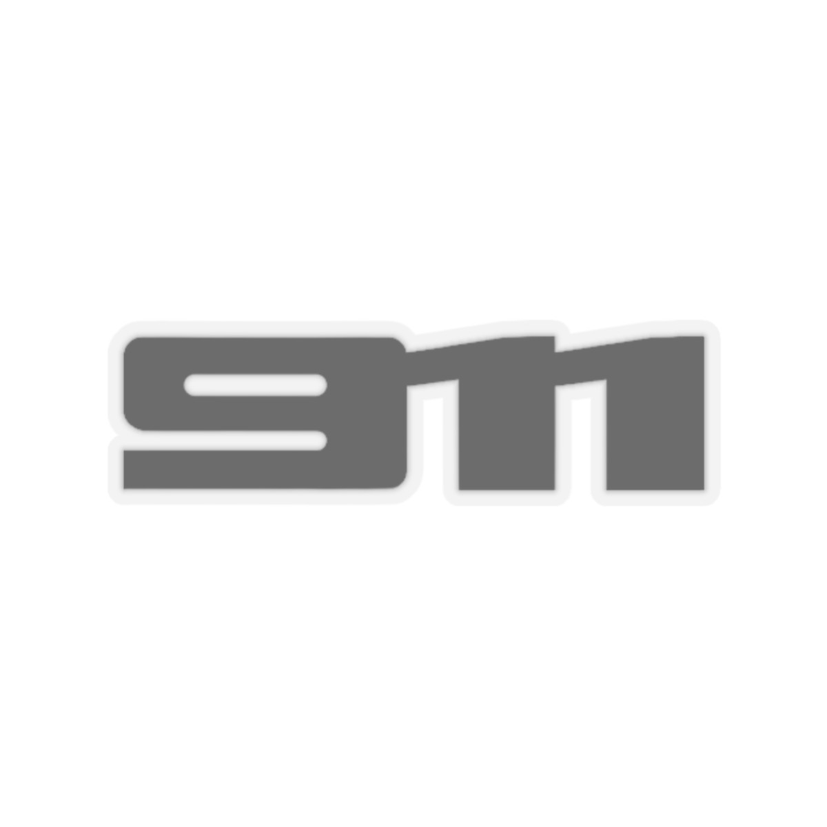 911 Sticker – Block Script inspired by 992 Porsche Badge