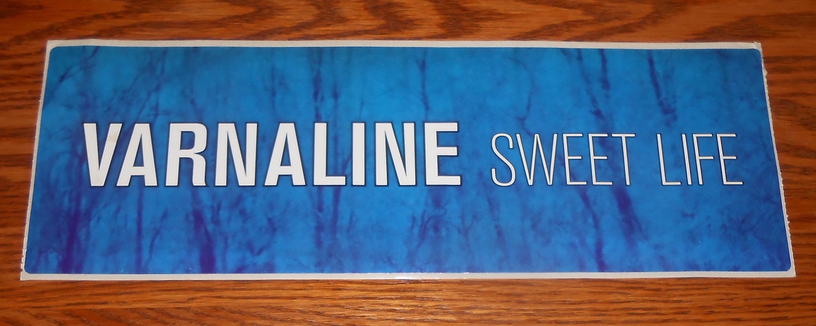Varnaline Sweet Life Bumper Sticker Decal Promo 11×4 Large RARE
