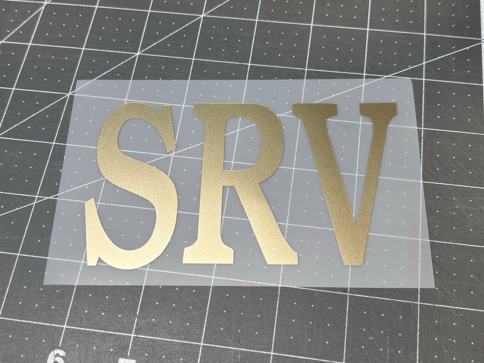 "SRV" Stevie Ray Vaughan Die Cut Vinyl Decal Blues RocknRoll Musical Instruments